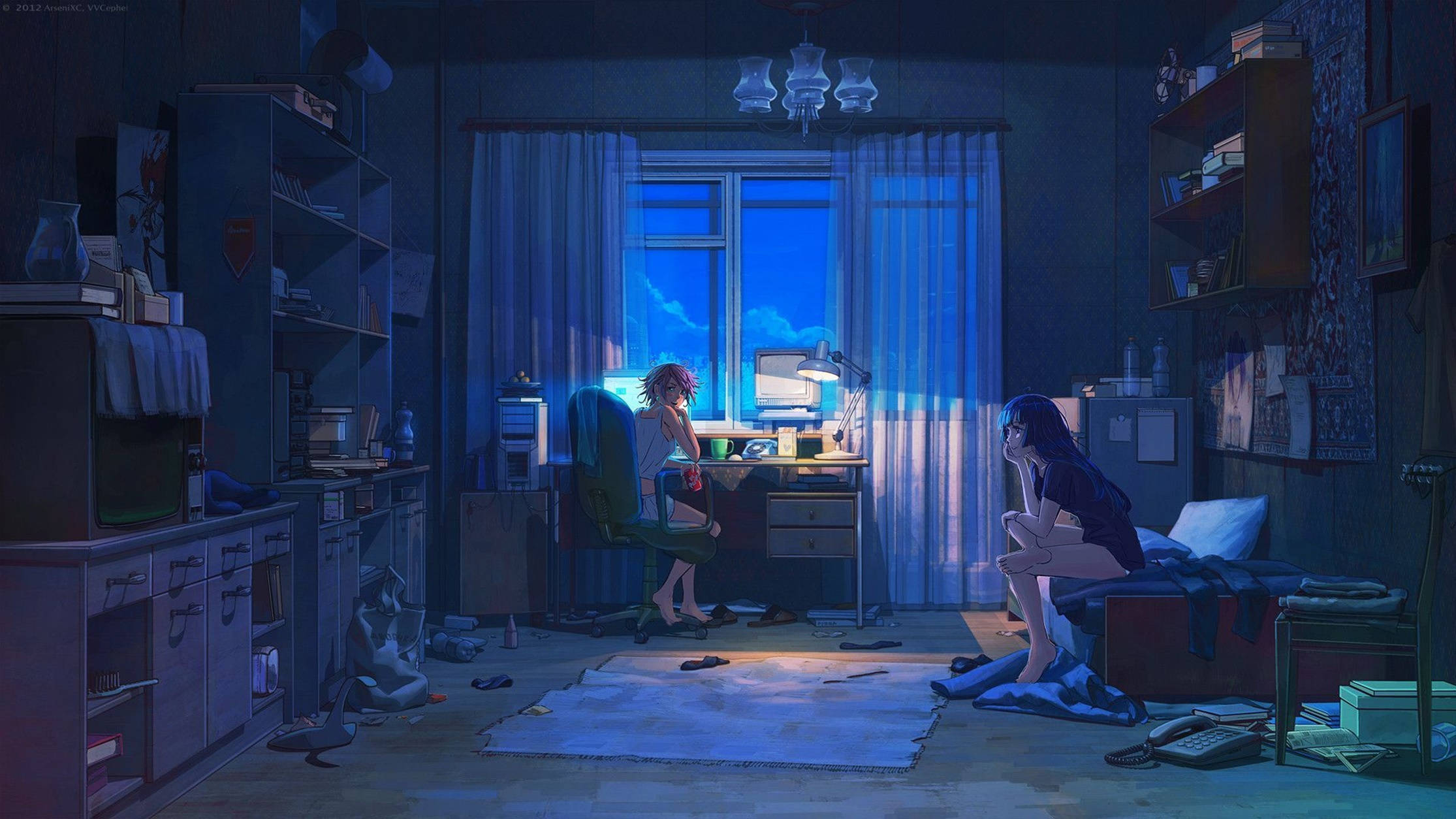 2230x1260 Lo Fi Anime Wallpaper, Desktop