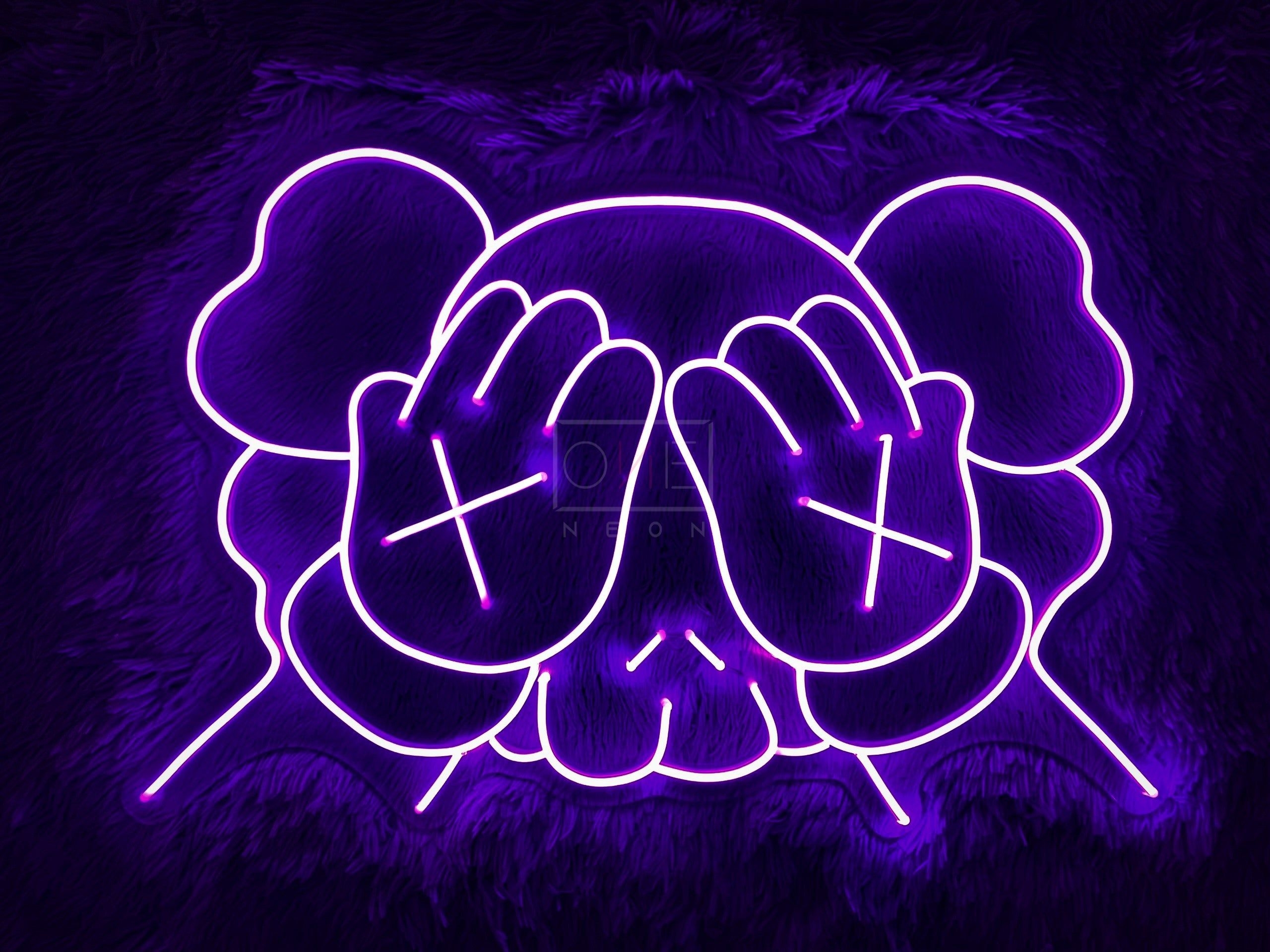 2560x1920 KAWS head. LED Neon Sign. Neon signs, Neon, Custom neon signs, Desktop