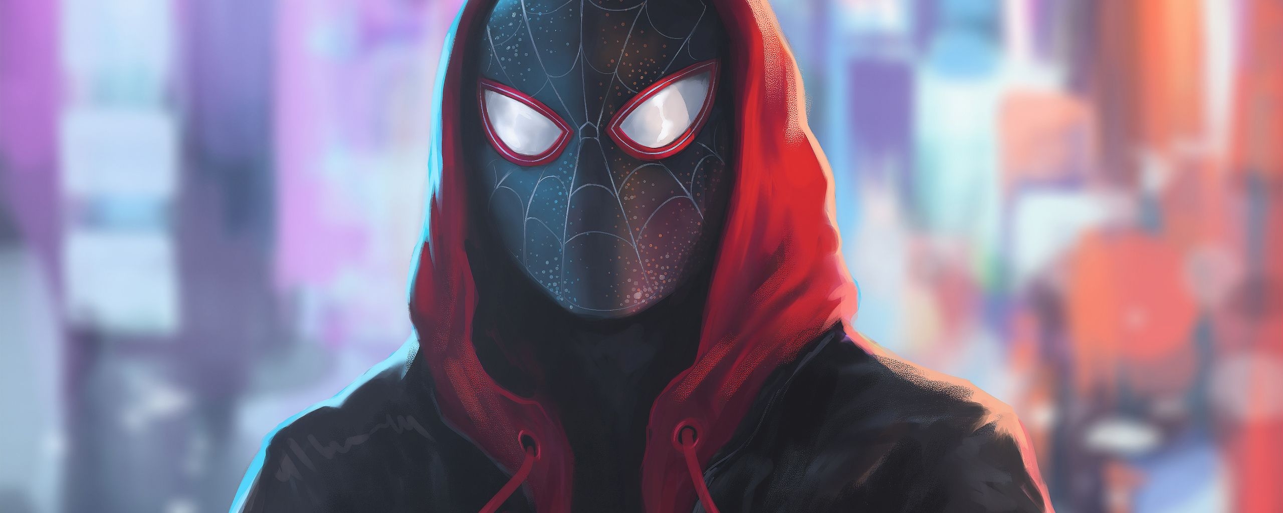 2560x1030 4k Miles Morales Wallpaper, Dual Screen