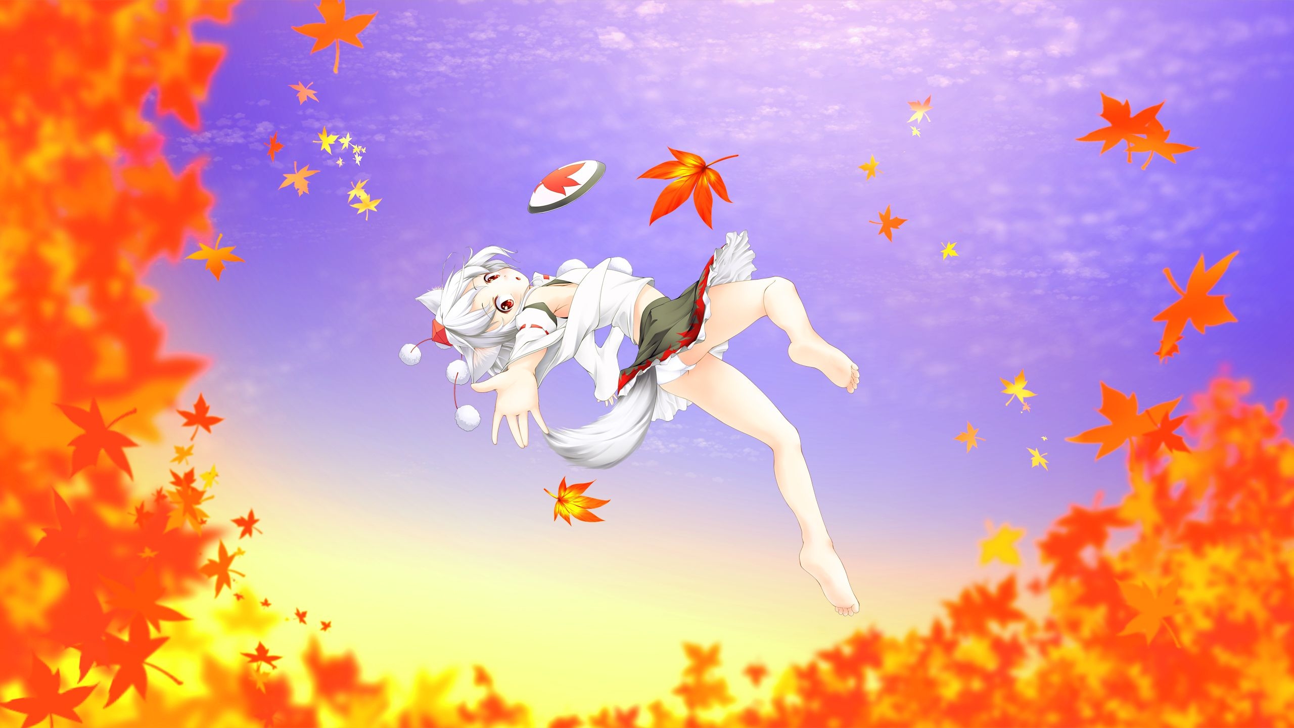 2560x1440 Autumn Anime Girl Wallpaperx1440, Desktop