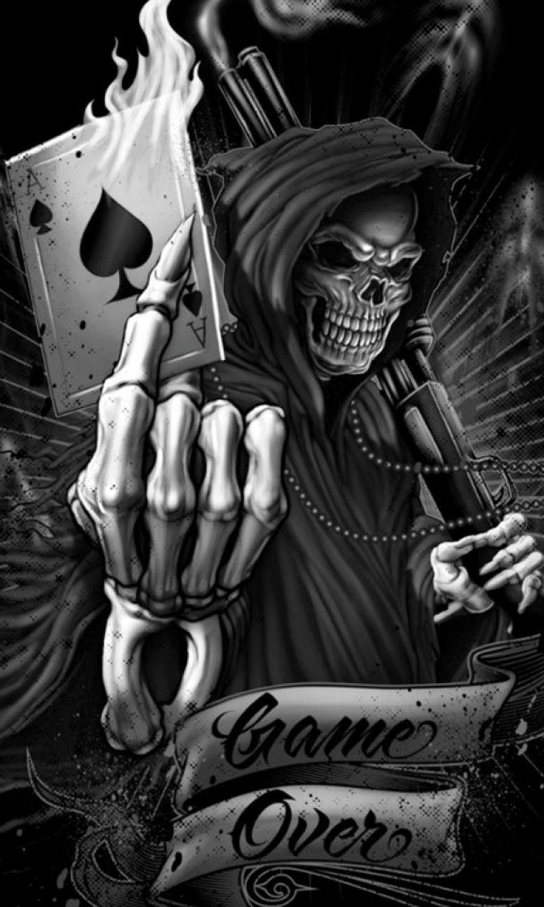 770x1280 Free Skull scary ringtones and wallpaper, Phone