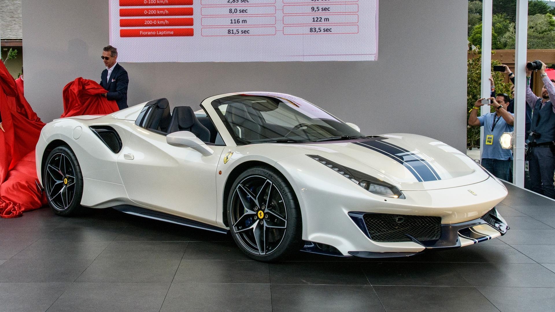 1920x1080 Ferrari 488 Pista drops its top at Pebble Beach Concours, Desktop