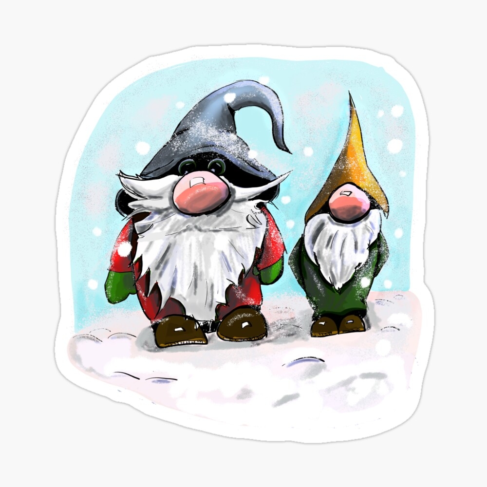 1000x1000 Winter Gnomes Hardcover Journal, Phone