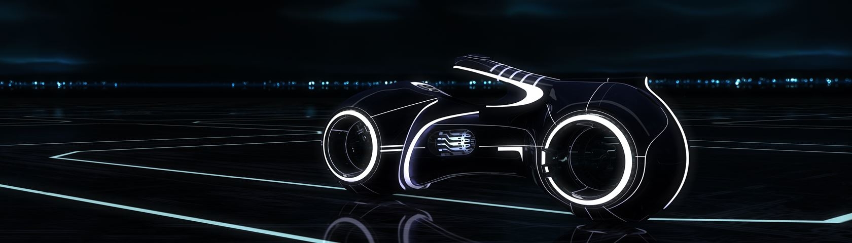 1680x480 Tron Light Cycle • Image • WallpaperFusion by Binary Fortress Software, Dual Screen