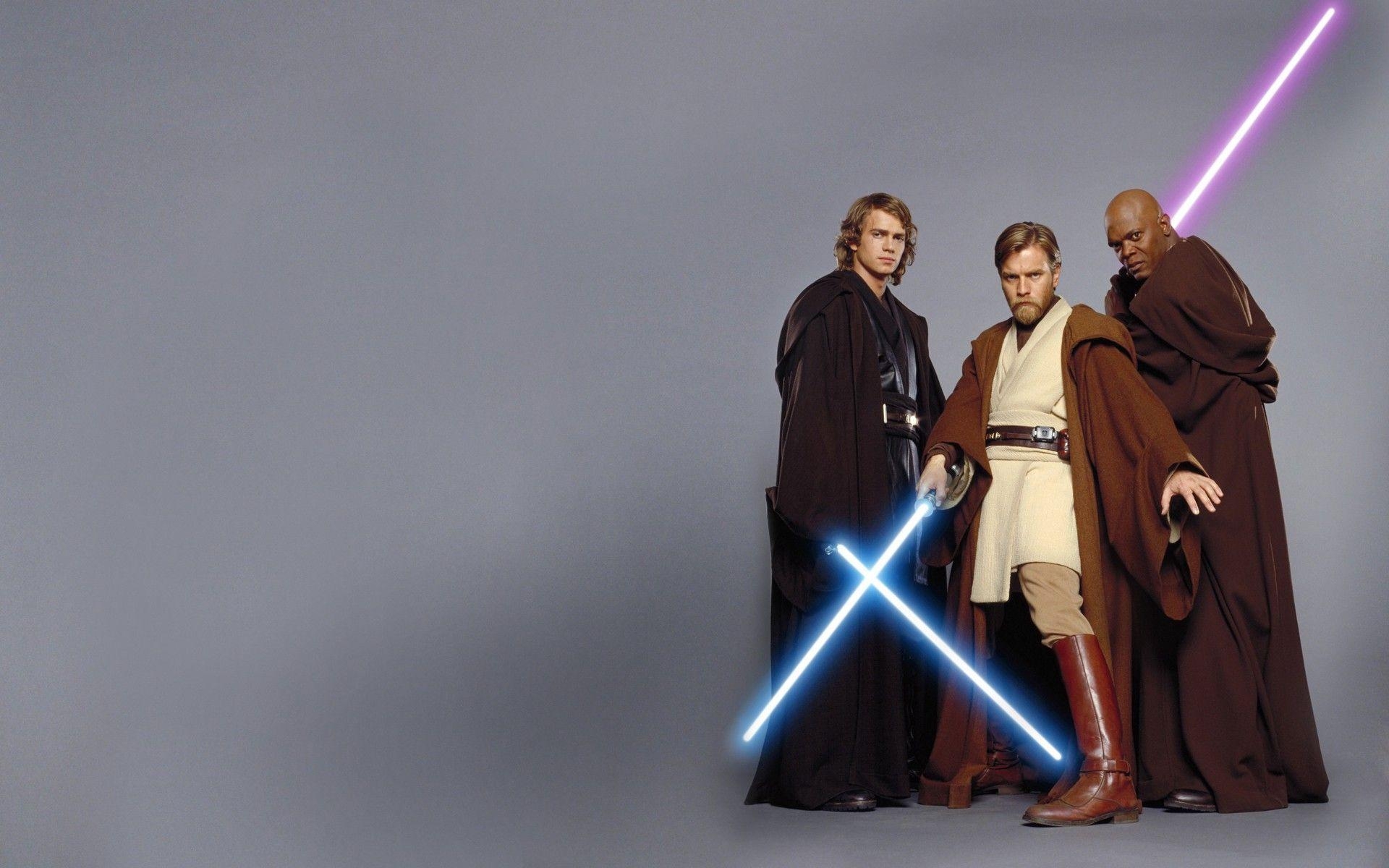 1920x1200 Star Wars Lightsabers Anakin Skywalker Obi Wan Kenobi Mace Windu, Desktop