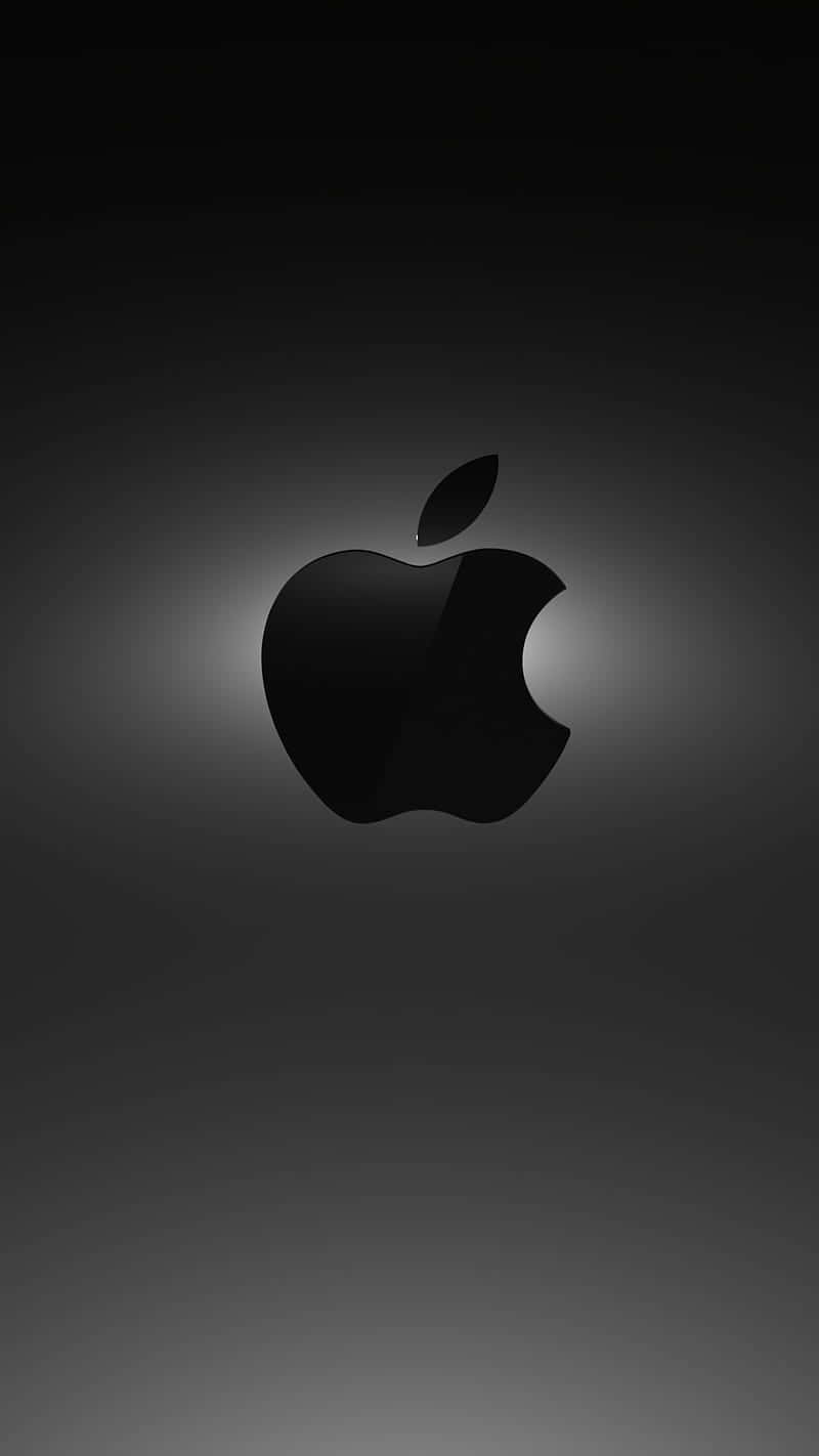 800x1430 Black Apple Logo Wallpaper, Phone