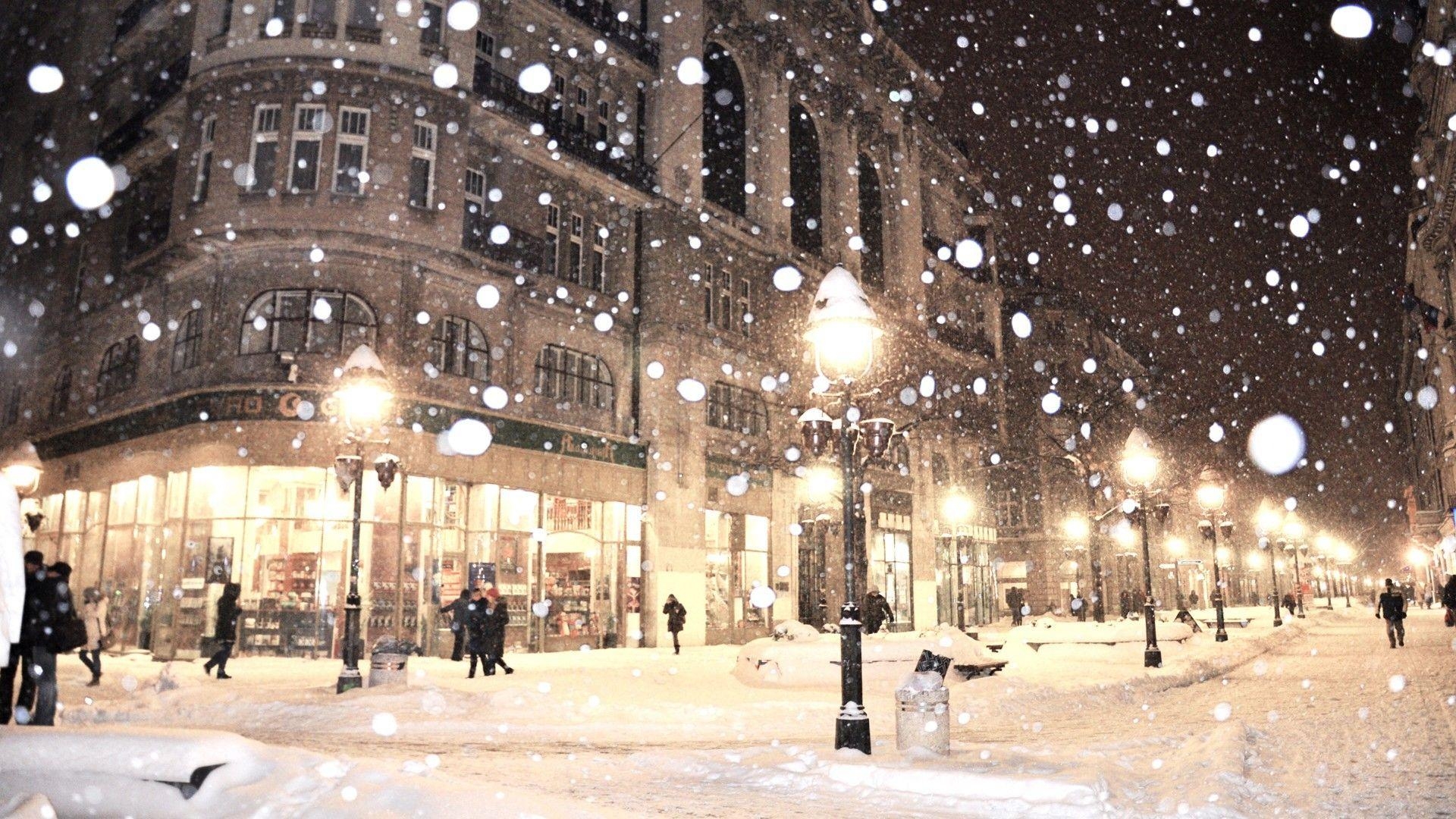 1920x1080 Belgrade, #street, #snow, #lamp, #street light, #Sarajevo, Desktop