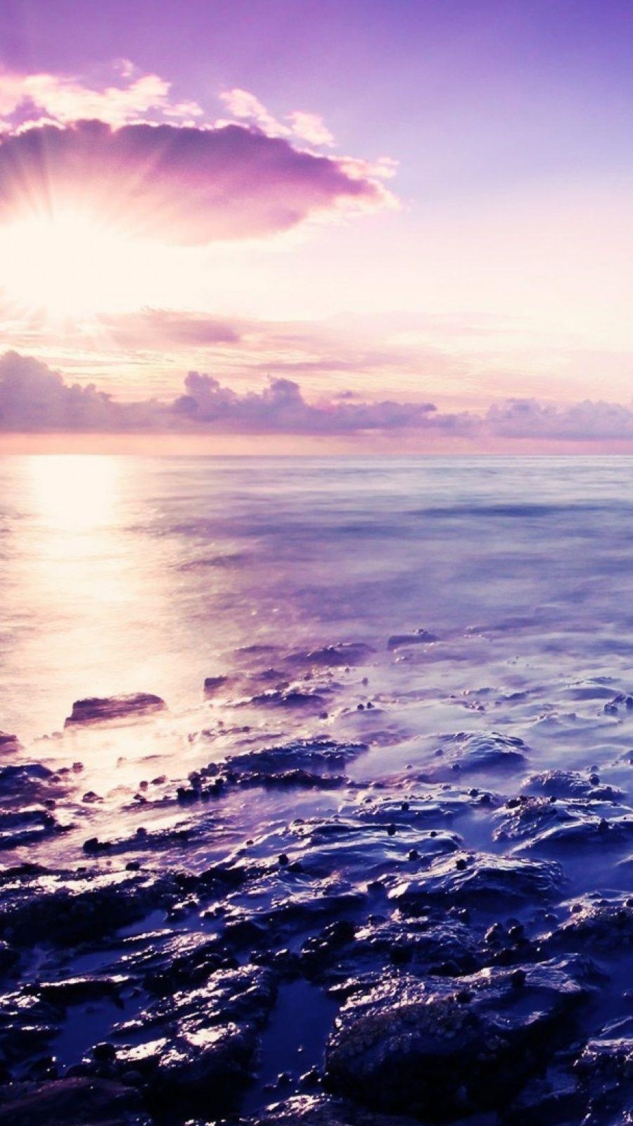 900x1600 Morning Sea Mobile Wallpaper, Phone