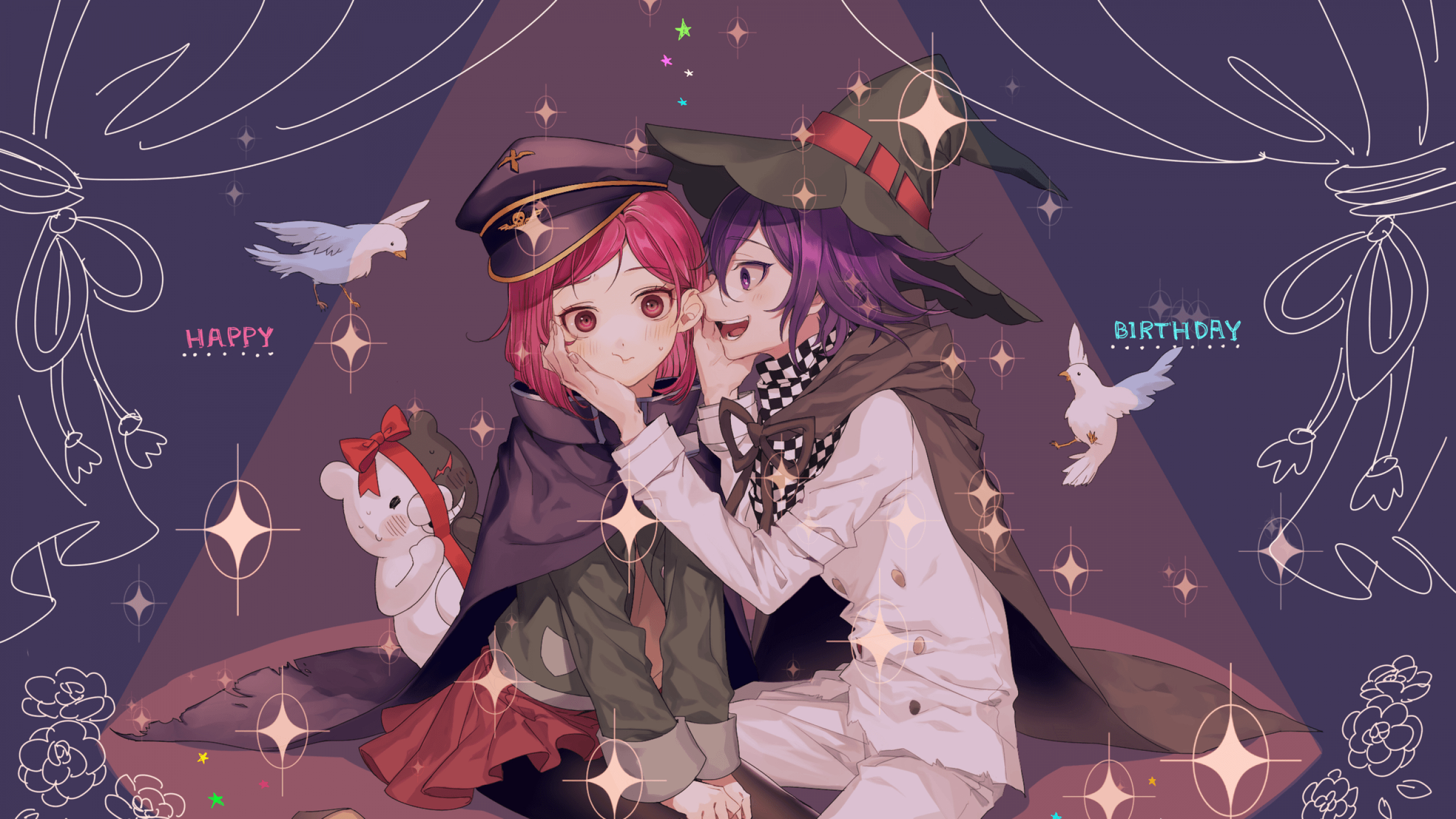 2560x1440 Download  Danganronpa V Yumeno Himiko, Ouma Kokichi, Desktop