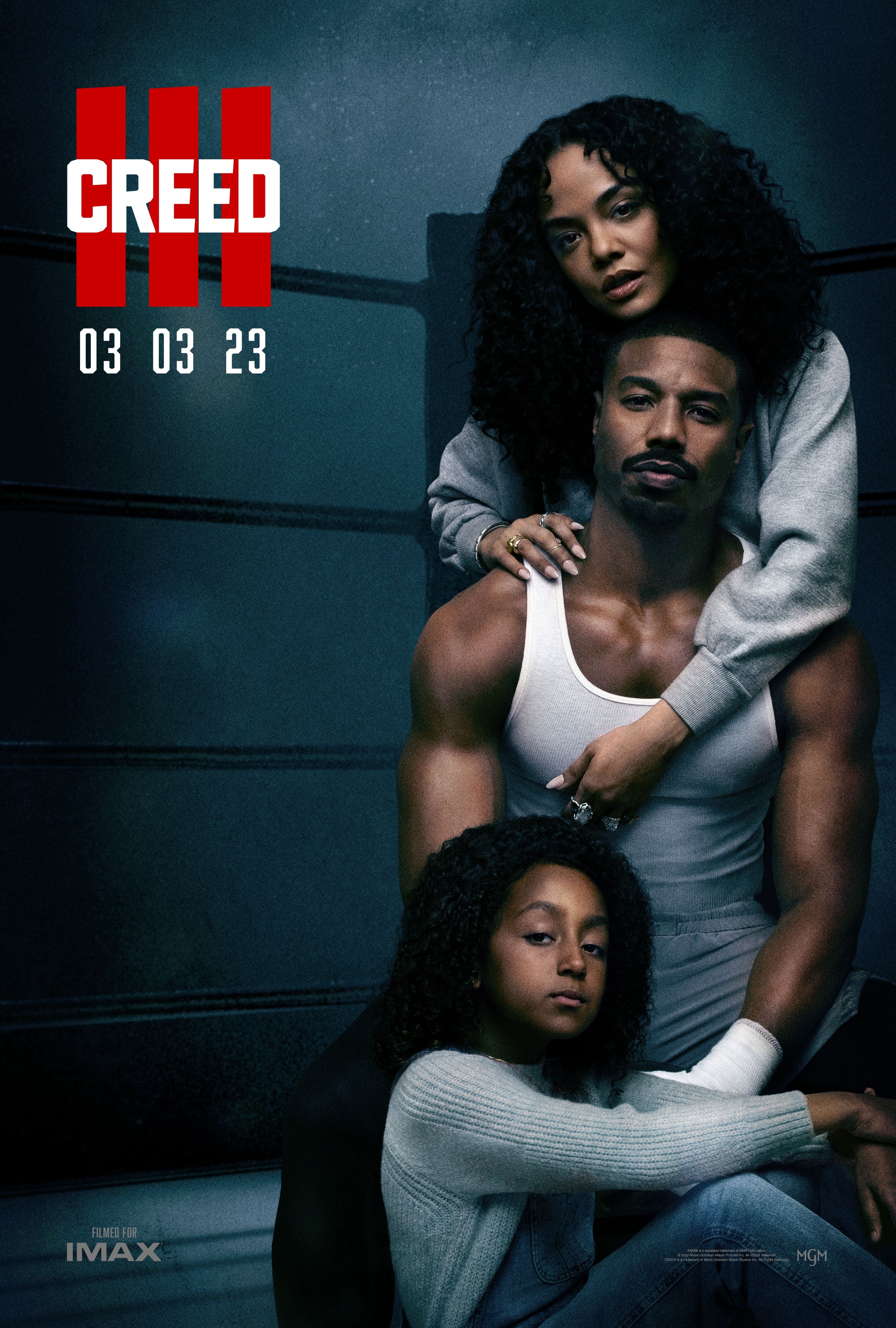 2770x4100 Creed 3 poster showcases Adonis as a family man, Phone