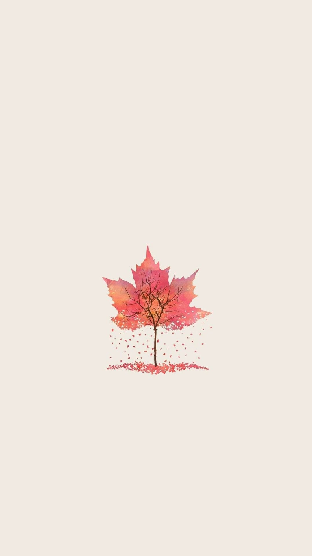 1080x1920 Minimalist Autumn Wallpaper Free Minimalist Autumn Background, Phone