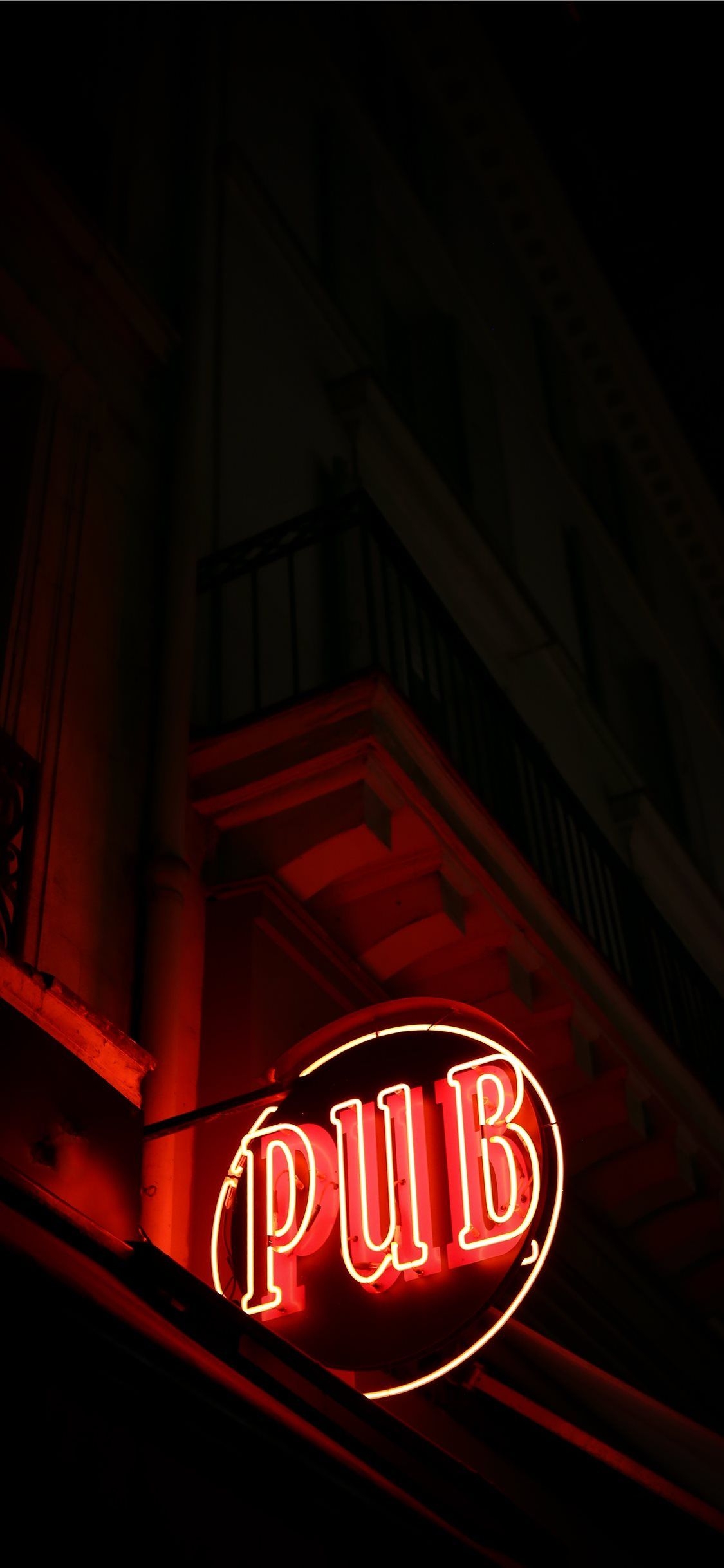 1130x2440 Last Pub In Paris iPhone X Wallpaper Sign, Phone