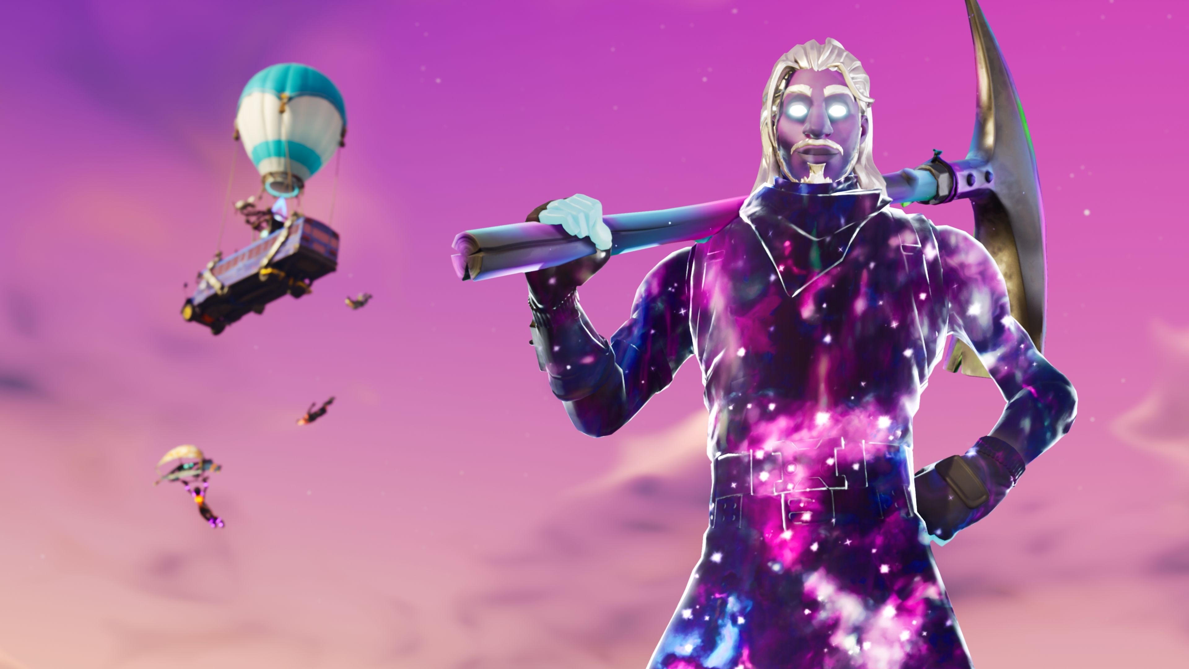 3840x2160 Free download Galaxy Man Fortnite Season 6 4K ps games wallpaper, Desktop