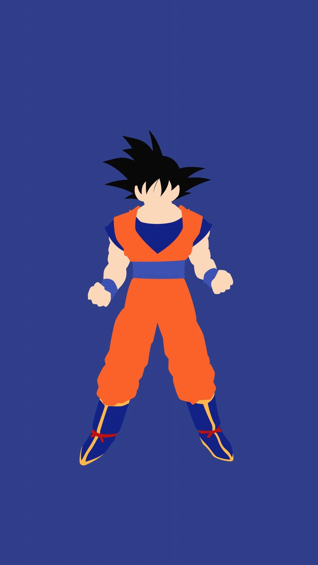 1080x1920 Download Minimal, anime boy, dragon ball, Goku wallpaper, Phone