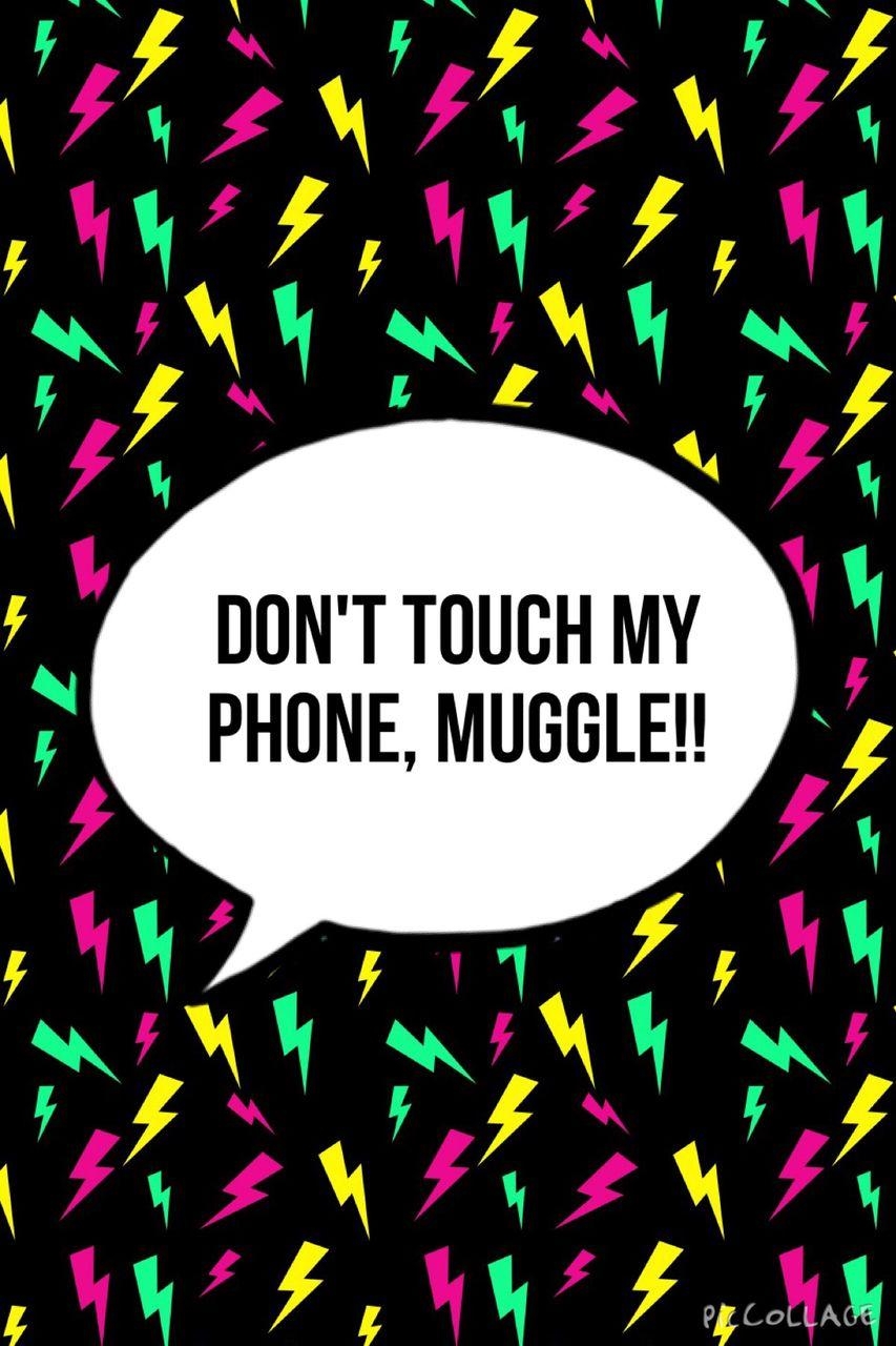 860x1280 Don't touch my phone, MUGGLE!!. wallpaper, iphone and harry potter, Phone