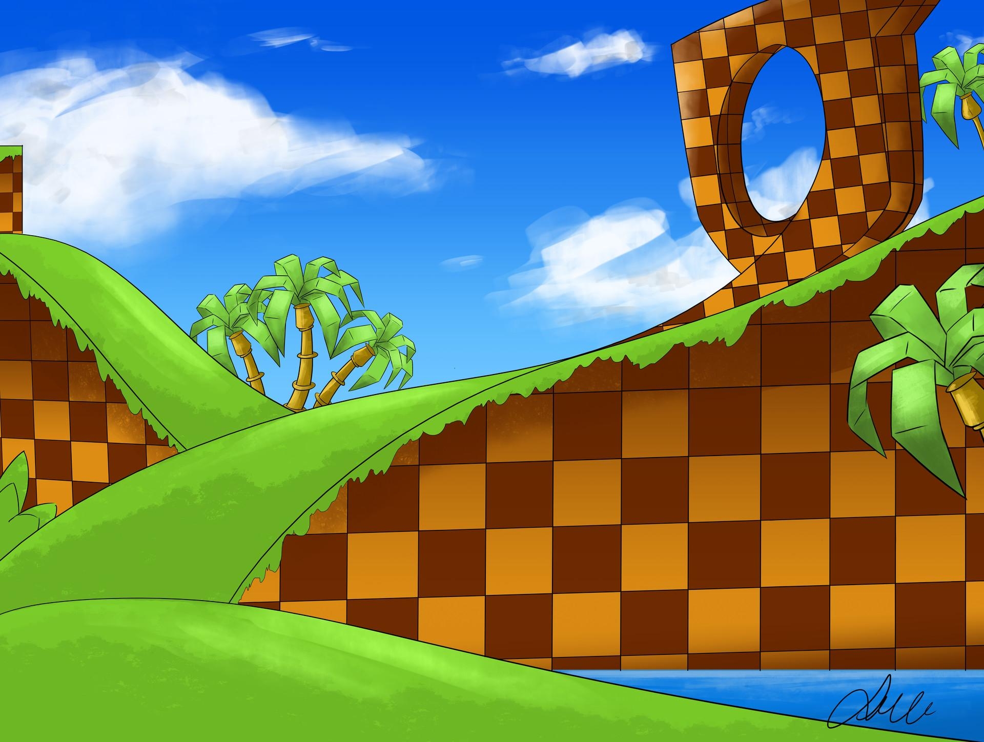 1920x1450 Sonic Background Green Hill Zone Roblox. Green Hill Zone, Desktop