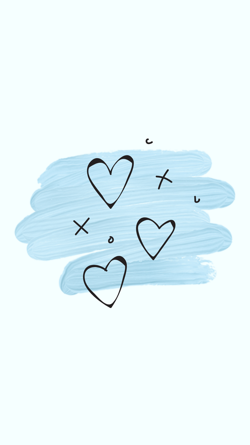 850x1500 Aesthetic Blue heart with blue paint stroke Story! Downloadable. Wallpaper, Cute wallpaper for phone, Cute patterns wallpaper, Phone