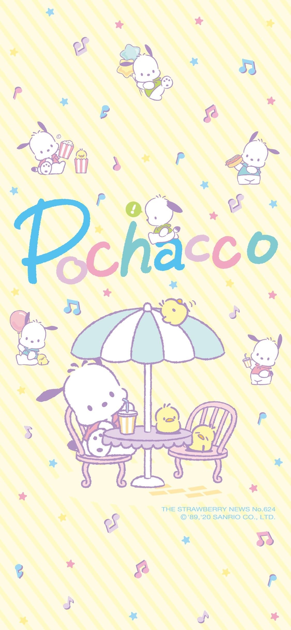 1130x2440 Pochacco Wallpaper. Sanrio wallpaper, Cute kawaii drawings, Disney wallpaper, Phone