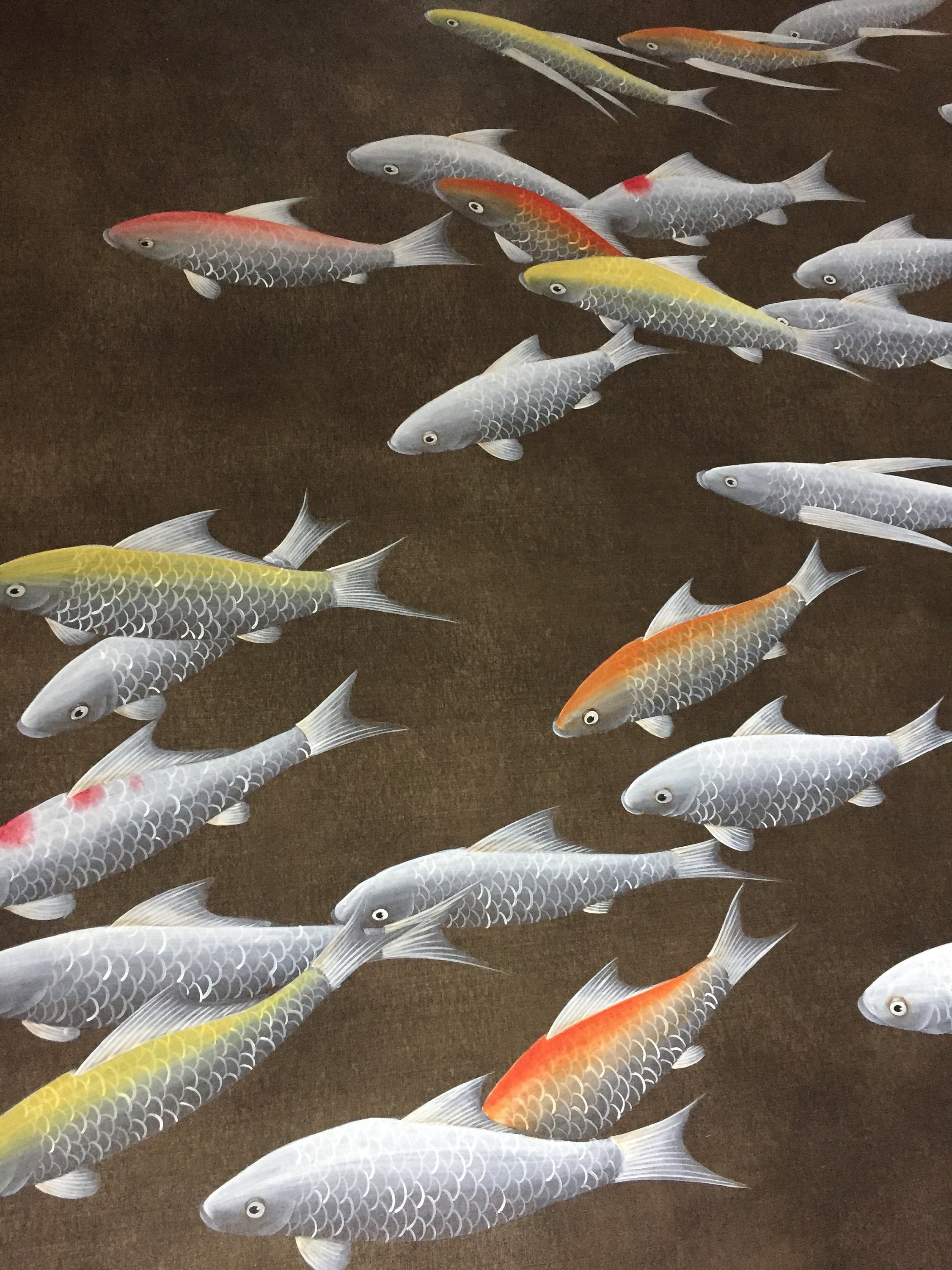 2250x3000 G 028 Koi Fish Chinoiserie Handpainting, Phone