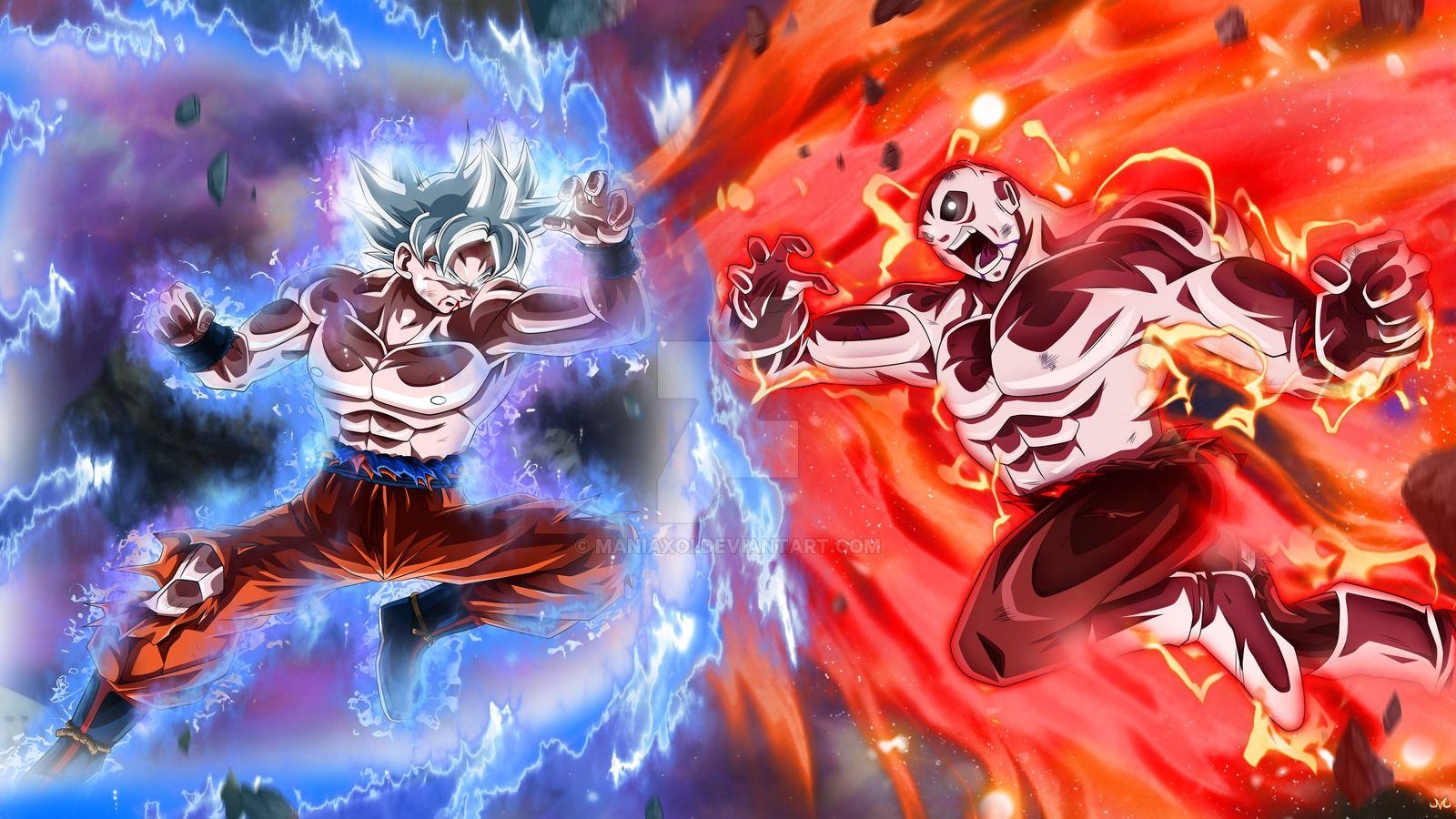 1600x900 Goku Full Ultra Instinct VS Jiren, Desktop