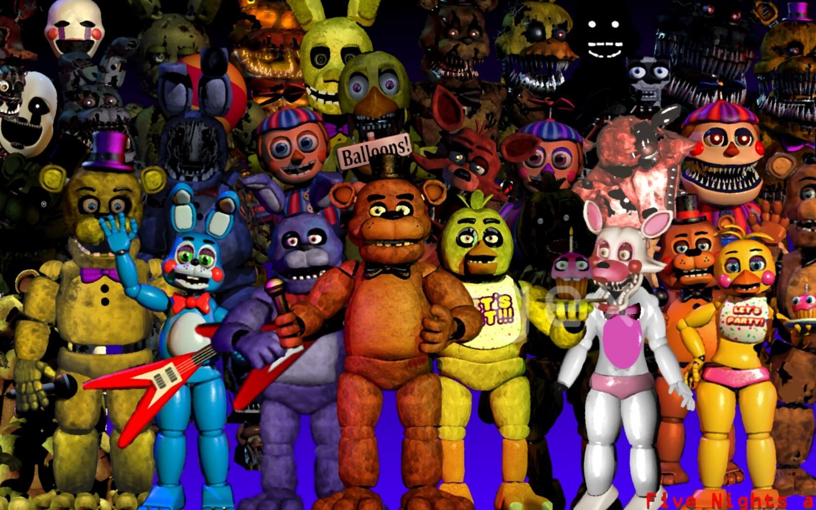 1680x1050 Best FNaF Wallpaper For iPhone XS, X, 7 & 6 of Apple, Desktop