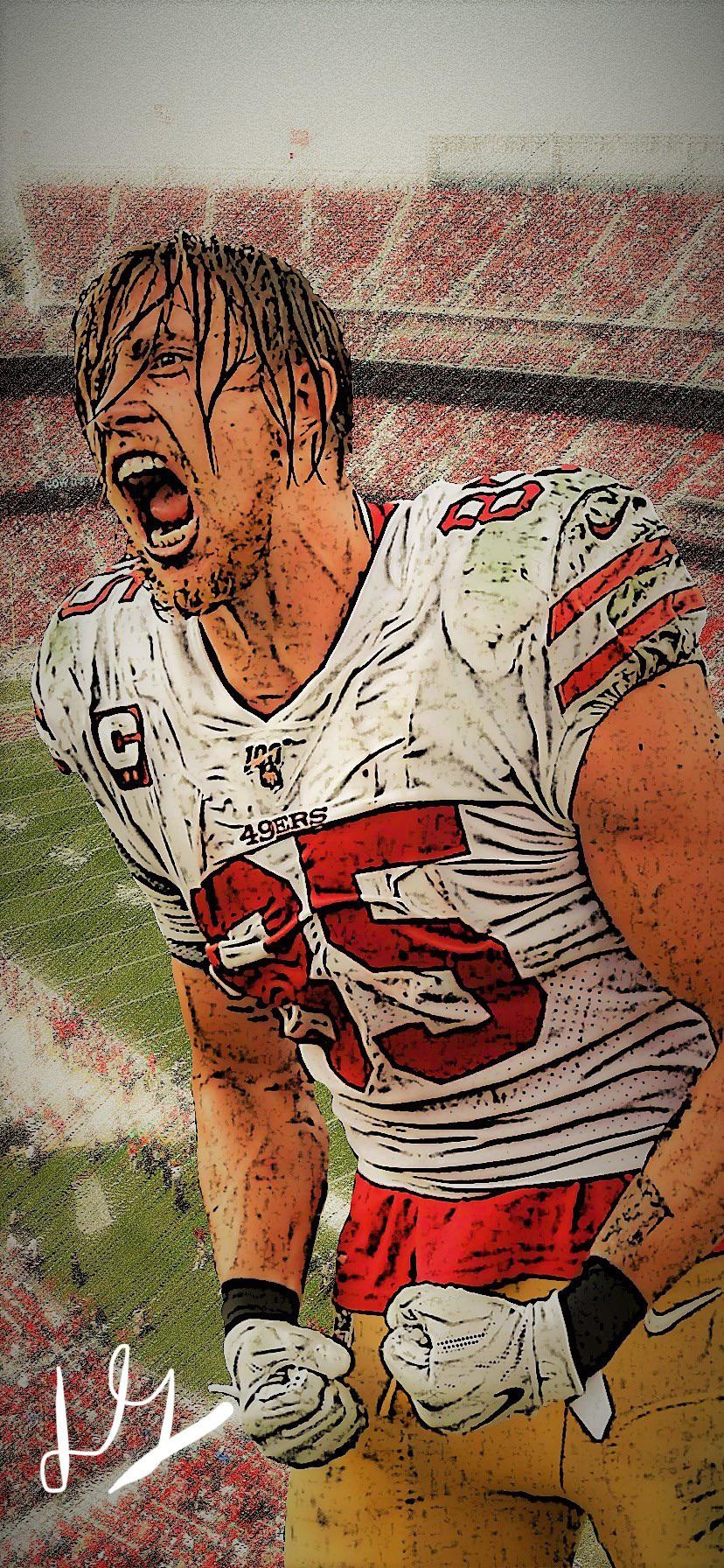 830x1800 George Kittle wallpaper I made, Phone