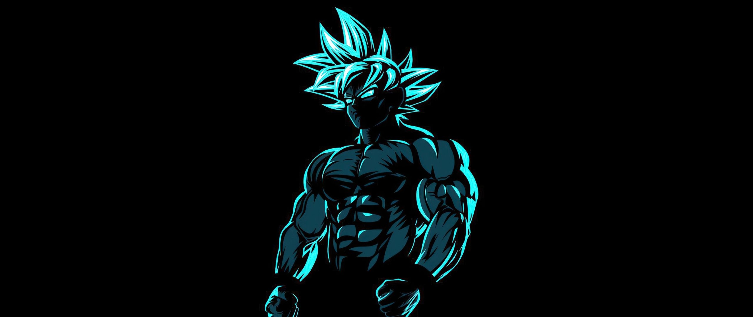 2560x1080 Desktop Wallpaper Anime, Beast Goku, Dark, HD Image, Picture, Background, 303ae8, Dual Screen