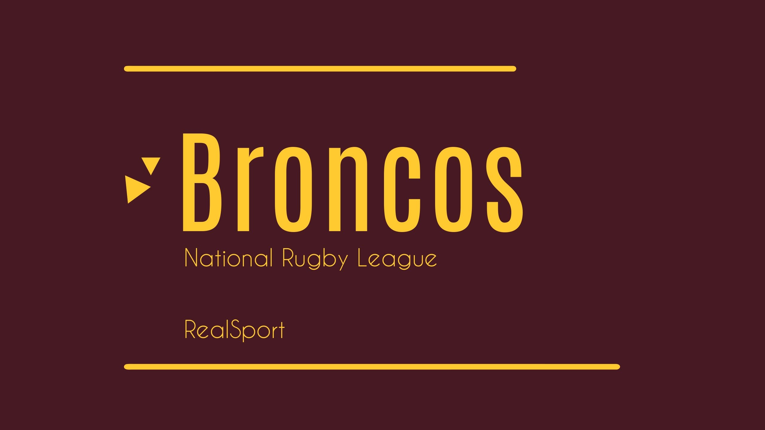 2560x1440 NRL Season Review: Brisbane Broncos, Desktop