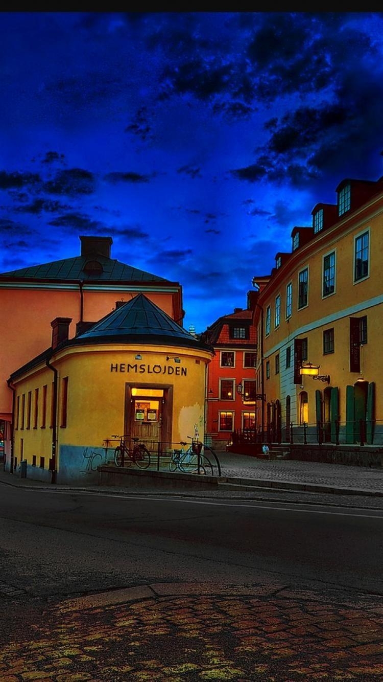 750x1340 supernatural iphone wallpaper street in the town of uppsala sweden, Phone