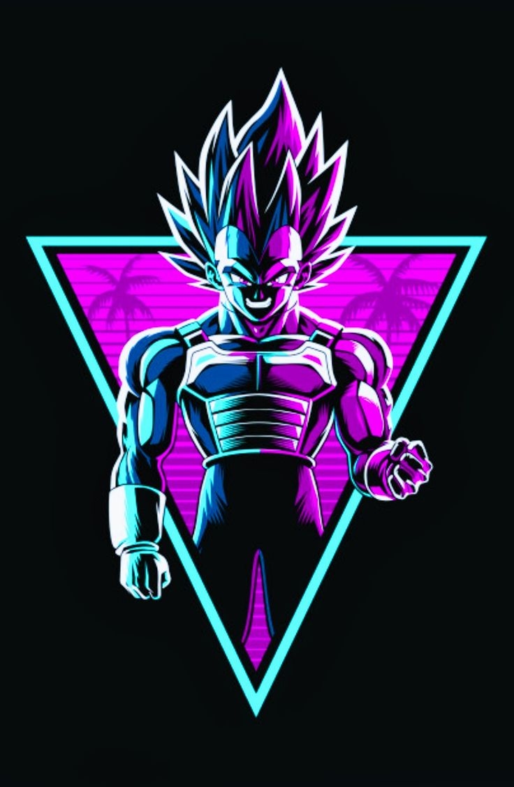 740x1130 Retro Vegeta Super Saiyan Blue, Dragon, Phone