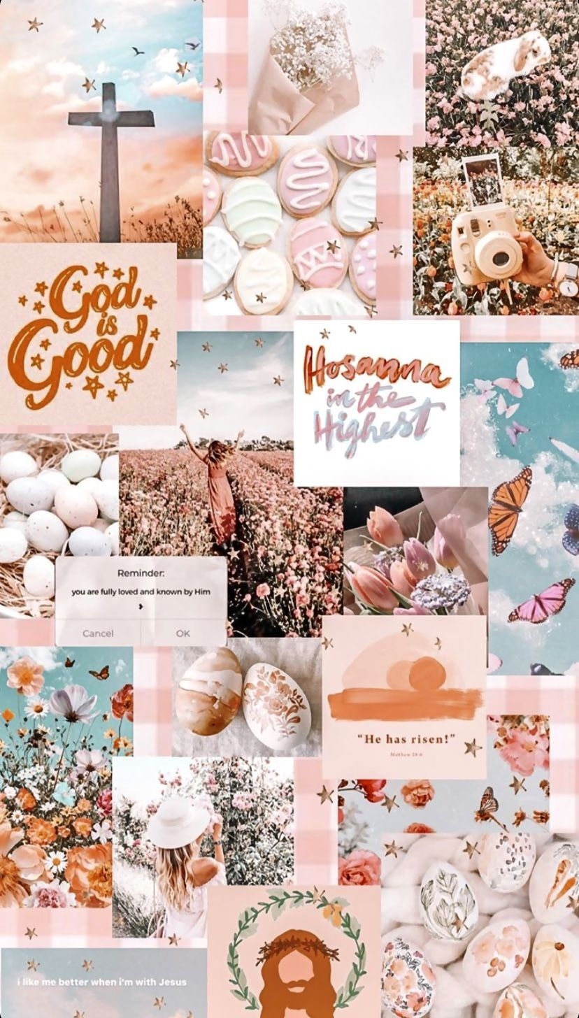 830x1460 Easter Collage ♡. Pretty wallpaper iphone, iPhone wallpaper tumblr aesthetic, Aesthetic iphone wallpaper, Phone