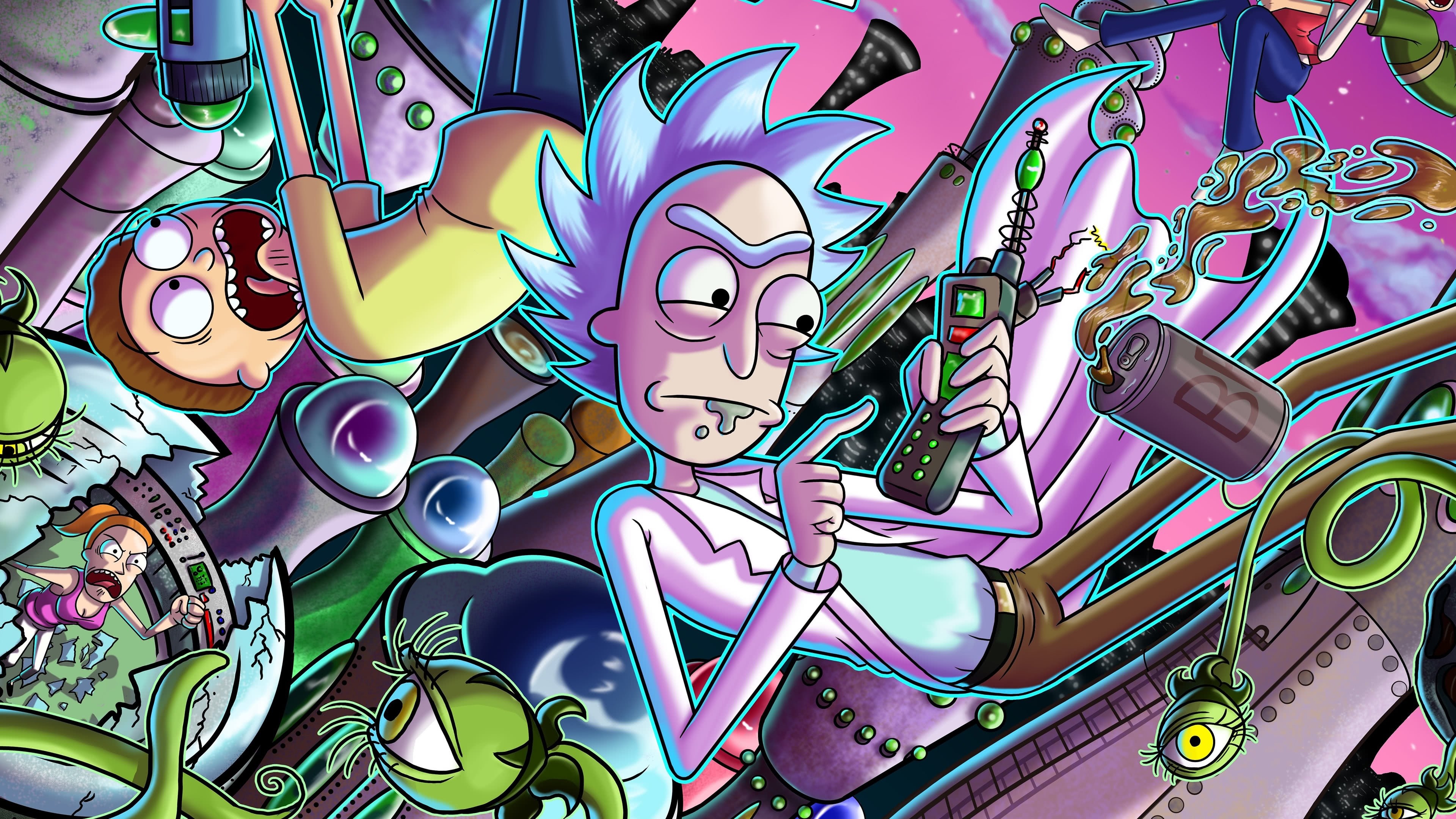 3840x2160 Rick And Morty Wallpaper PC, Desktop