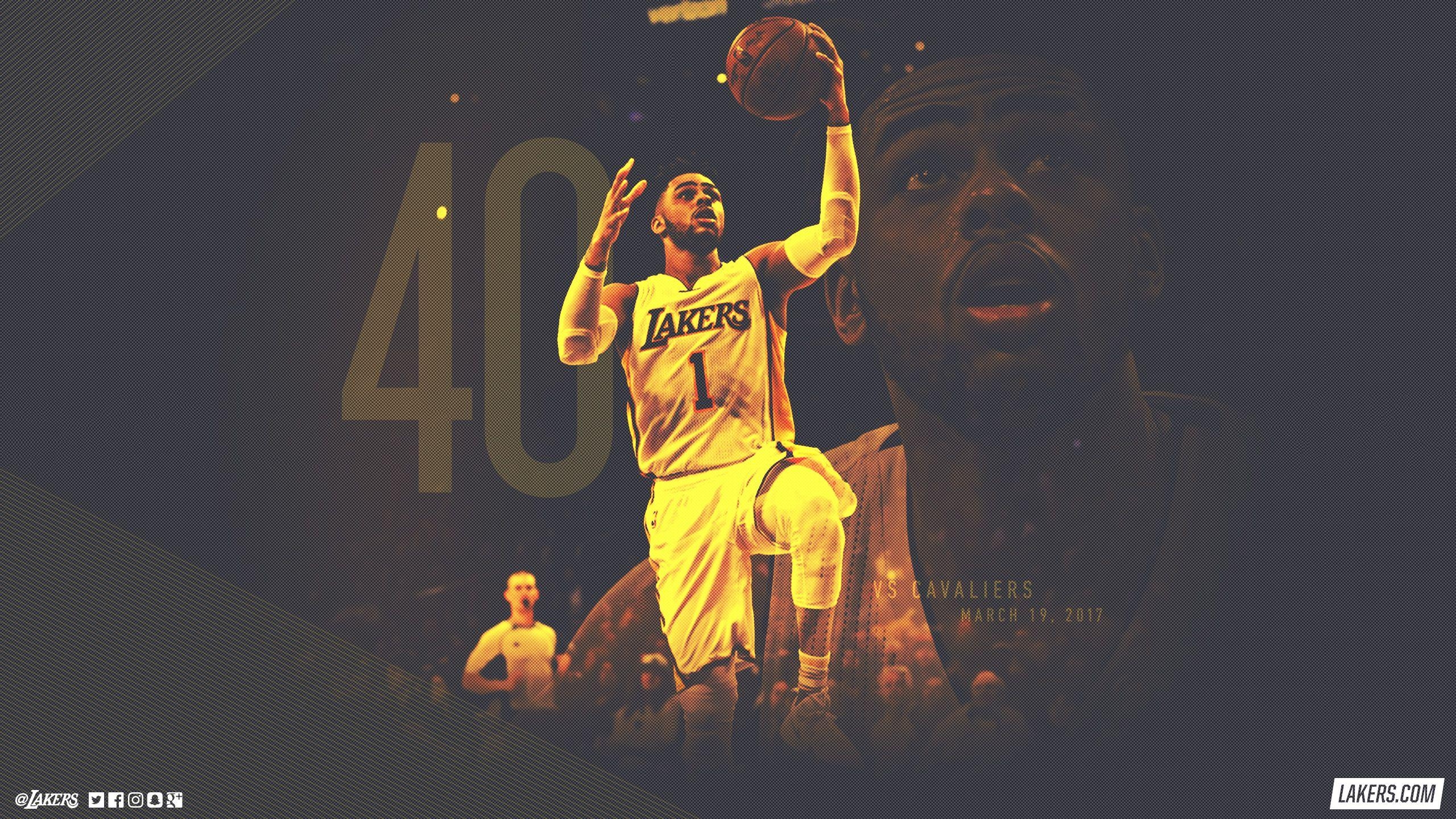 2560x1440 Player Capsule: D'Angelo Russell. Los Angeles Lakers, Desktop