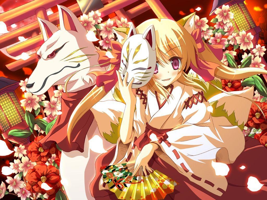 1030x770 Image for Anime Fox Spirit HD Wallpaper. Anime. Foxes, Desktop