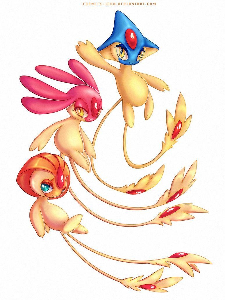 780x1040 Shiny Uxie Mesprit And Azelf By Francis John, Phone