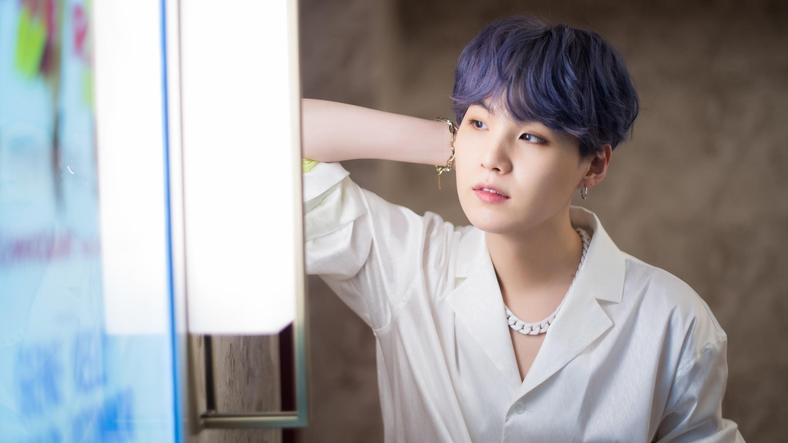 2560x1440 Suga BTS Boy With Luv 4K Wallpaper, Desktop