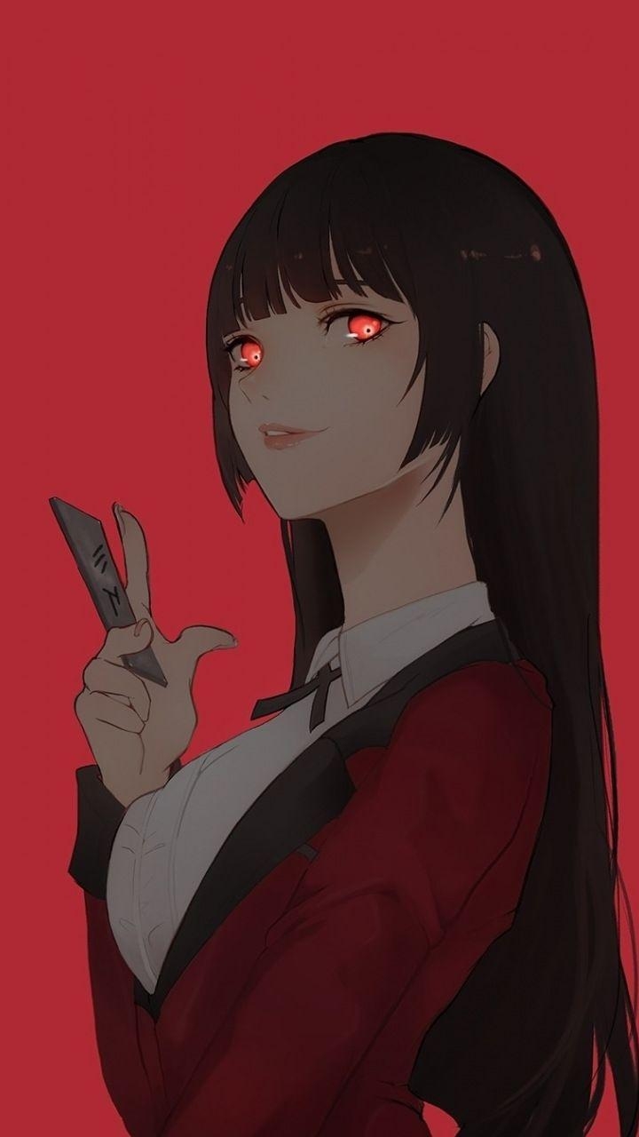 720x1280 Artwork, Yumeko Jabami, poker, Kakegurui,  wallpaper. Anime, Phone