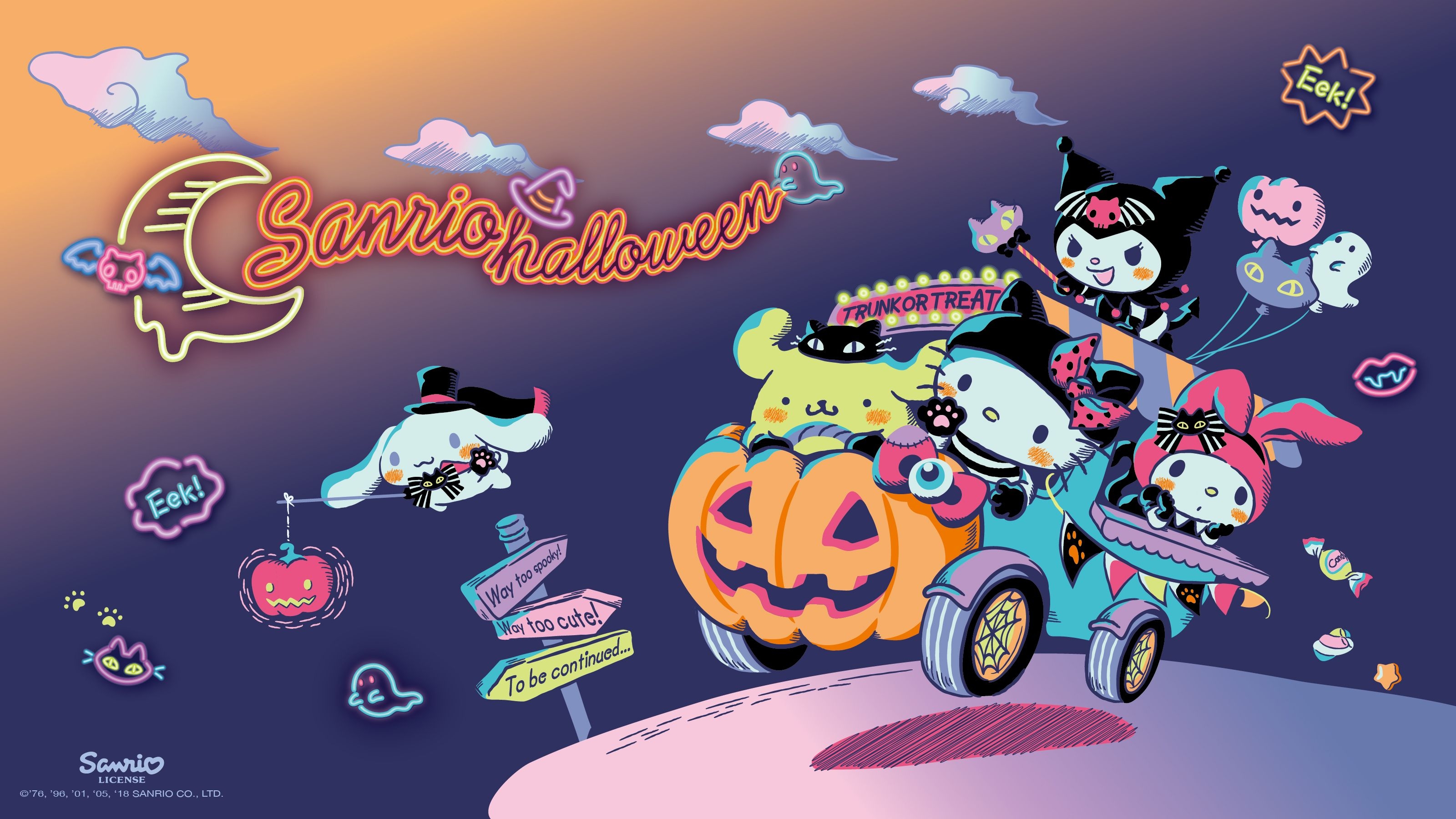 3200x1800 】201810. Hello kitty halloween wallpaper, Halloween desktop wallpaper, Hello kitty wallpaper, Desktop