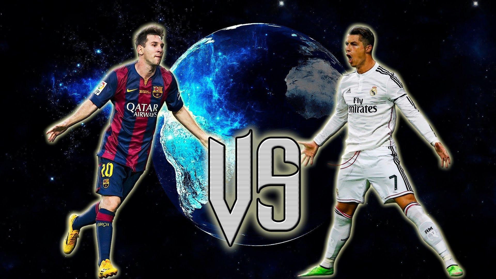 1920x1080 Messi vs Ronaldo Wallpaper 2018, Desktop