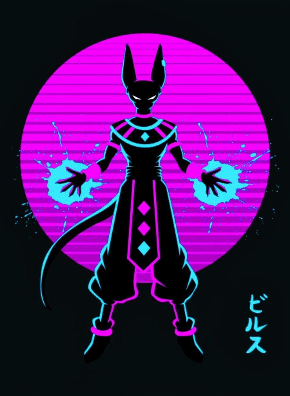 950x1300 Retro Beerus, Dragon Ball Super, Phone