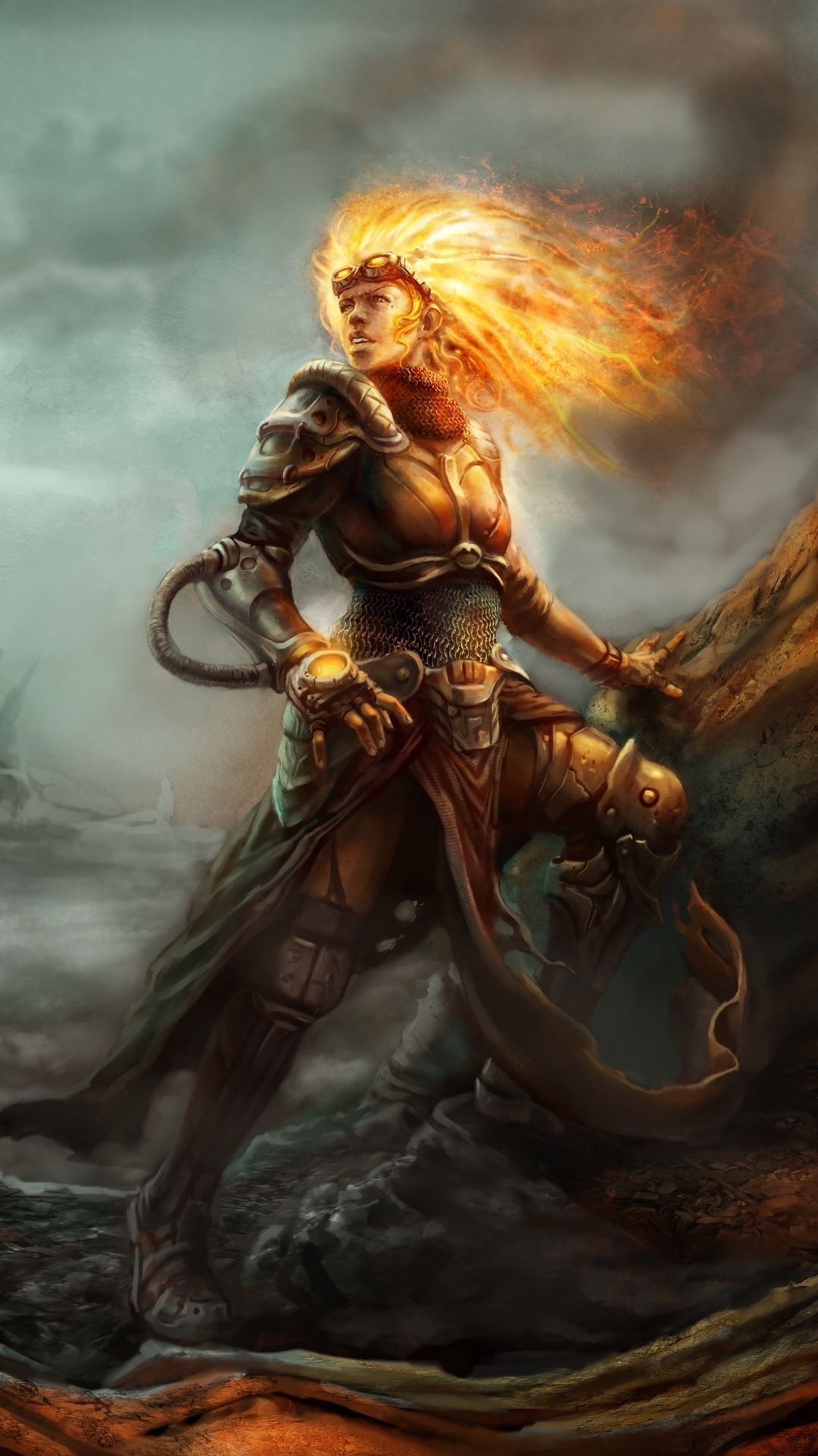 1080x1920 For iPhone App: search for socihoro on App Store. #magic #the gathering #chandra #games #wallpaper #lock. Infinity wallpaper, The gathering, Magic the gathering, Phone