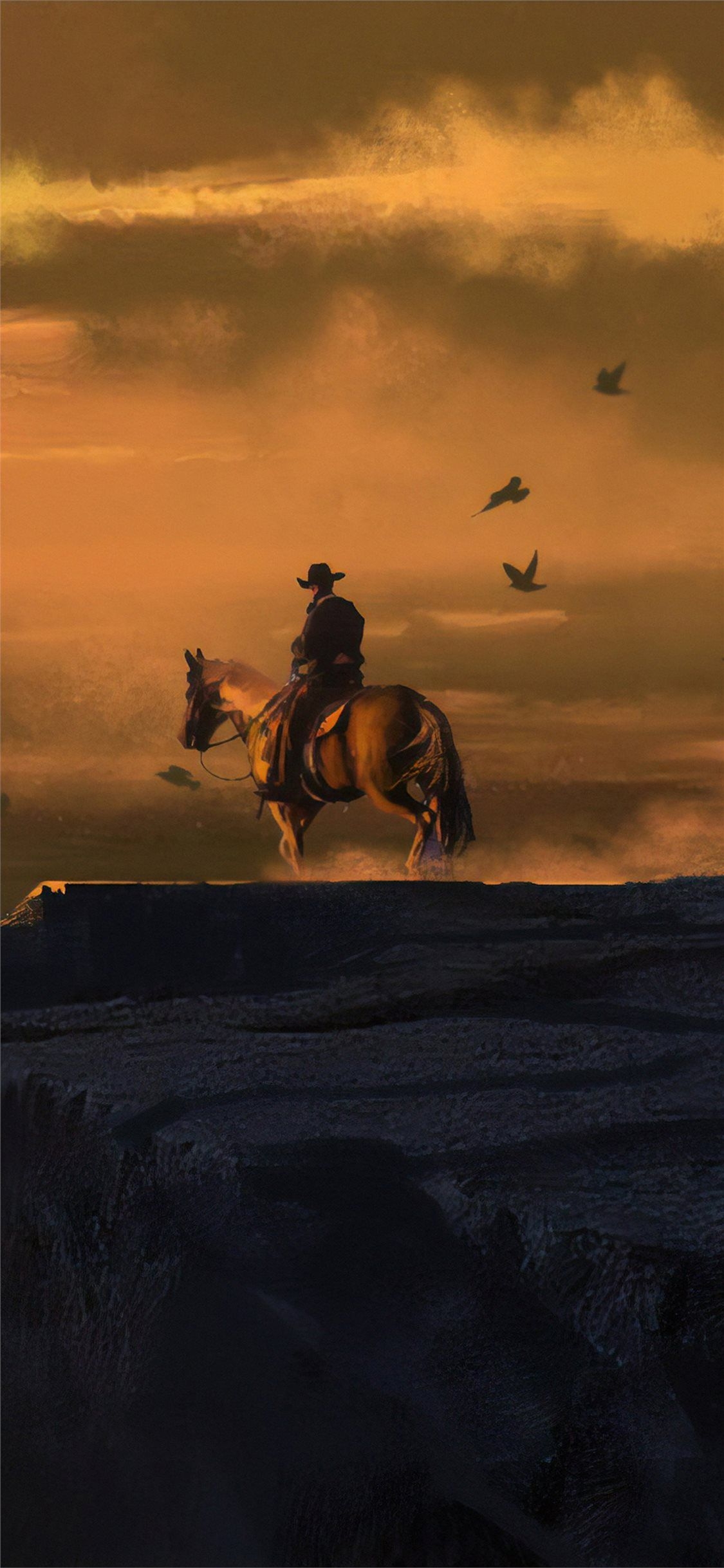 1130x2440 red dead redemption 4k landhscape iPhone X Wallpaper Free Download, Phone