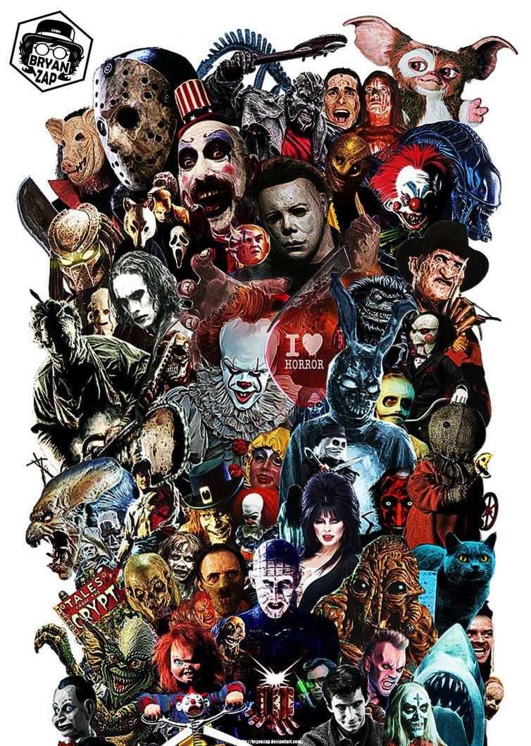 760x1060 Horror Movies Icon Art, Phone