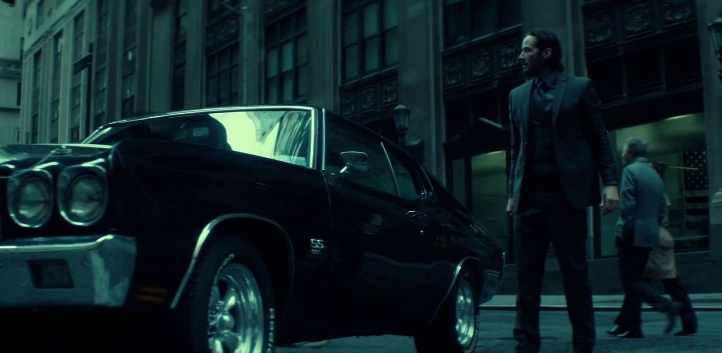 1410x690 John Wick Movie Keanu Reeves Car Wallpaper HD Wa, Dual Screen