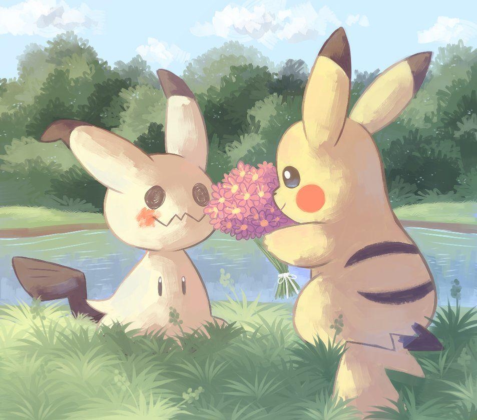 960x840 Pokémon image Pikachu X Mimikyu HD wallpaper and background photo, Desktop