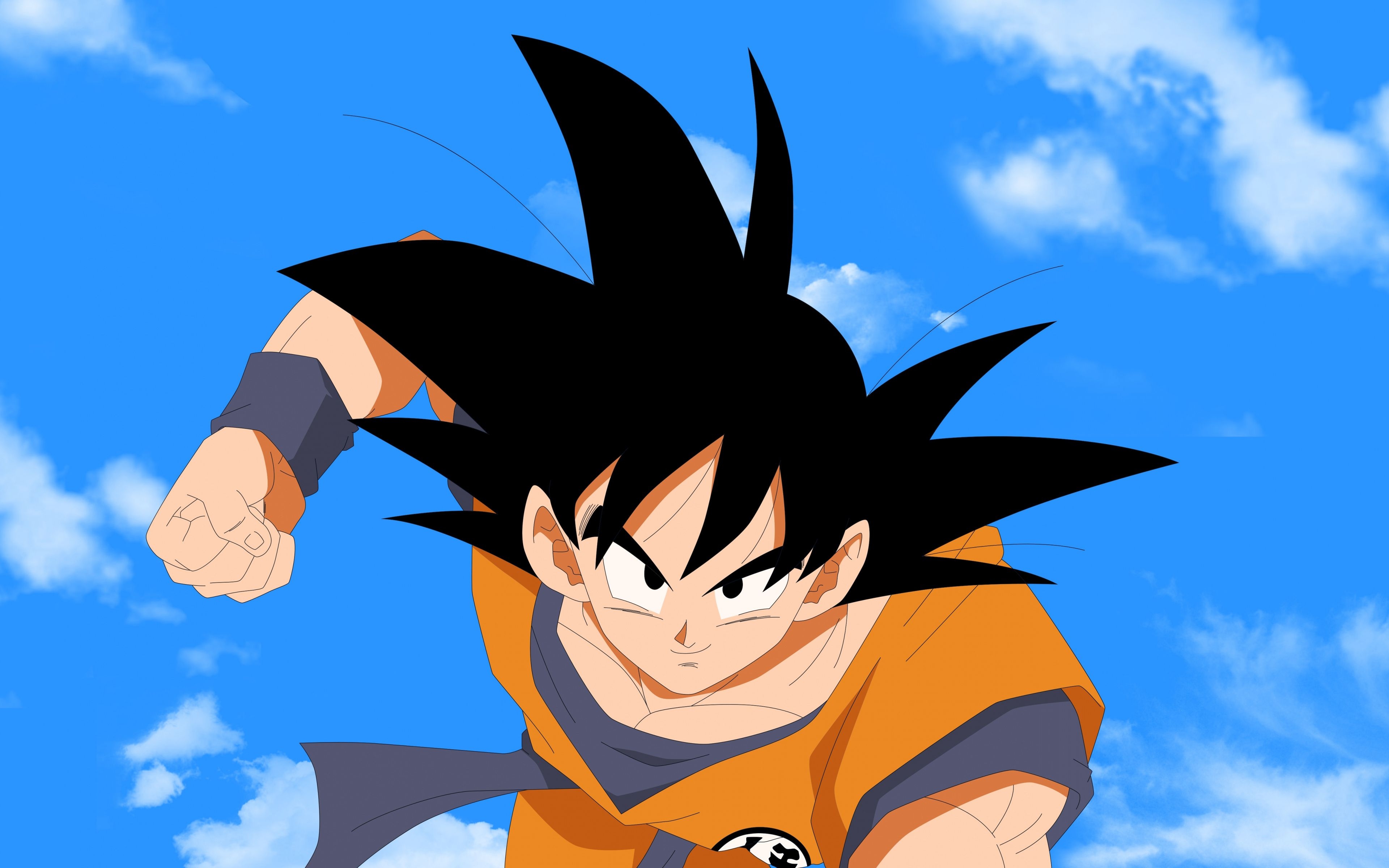 3840x2400 Download Goku, dark hair, anime boy, artwork, anime wallpaper, 3840x 4K Ultra HD 16: Widescreen, Desktop