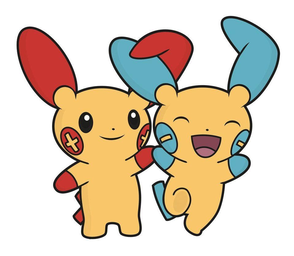 960x840 Plusle and Minun, Desktop