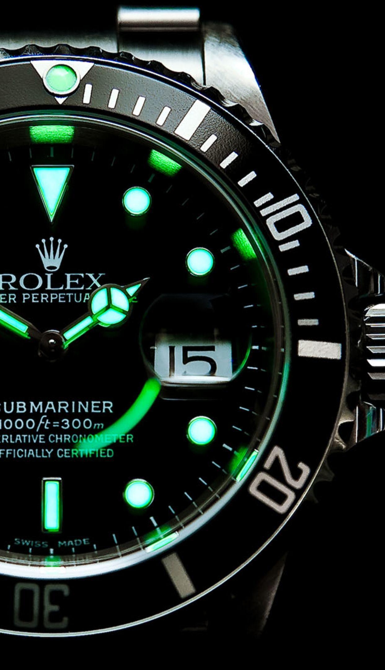 1250x2160 Rolex Oyster Perpetual Submariner Lume, 1242x2208. Rolex oyster, Phone