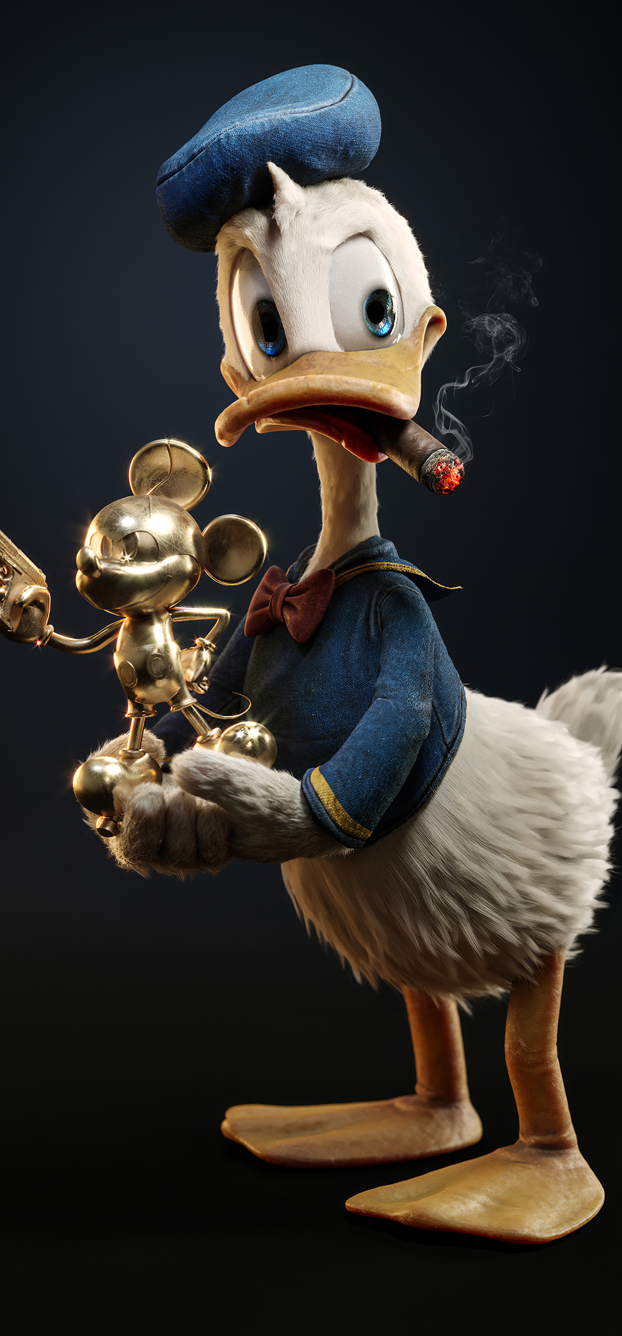 1250x2670 Donald Duck Found A Treasure, Phone