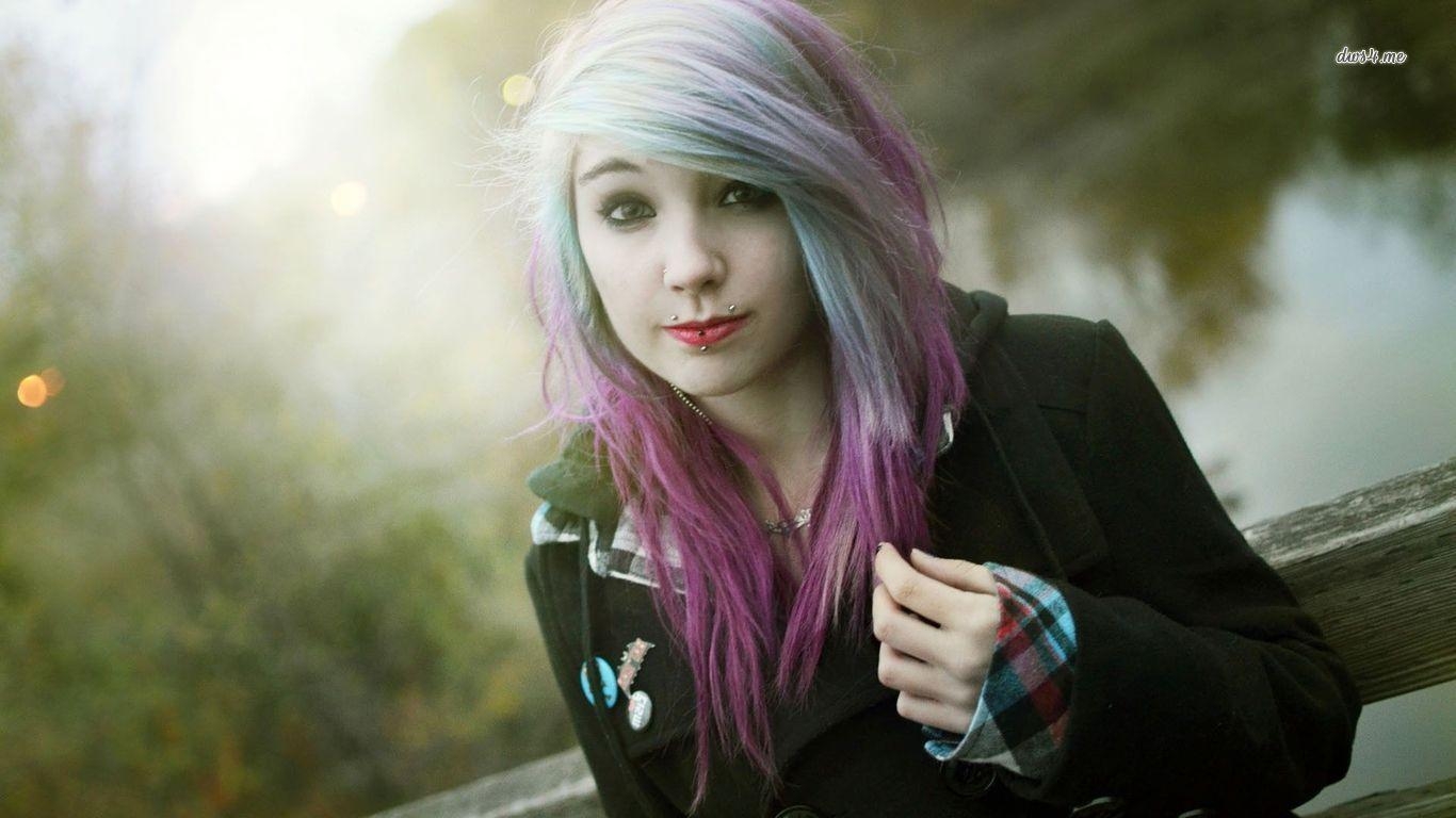 1370x770 Emo Girl Wallpaper for Desktop, Desktop